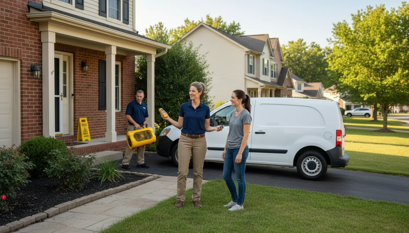 Water restoration image for Dehumidification And Cleanup Services in Ekron, KY